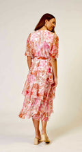 Load image into Gallery viewer, La Strada - Silk Layered Cross over Dress - Multi Pretty Pink Floral Print
