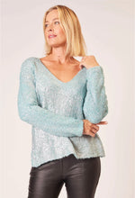 Load image into Gallery viewer, La strada - Viscose Poliammidica Lana Jumper - Aqua
