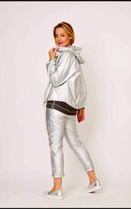 La Strada - Silver hoodie Jacket