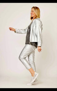 La Strada - Silver hoodie Jacket