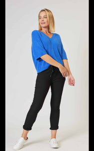 La strada - V-Neck Jumper - Royal Blue
