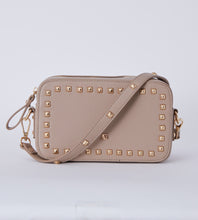 Load image into Gallery viewer, Studded Cross body Bag - Beige
