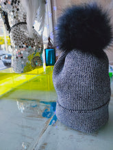 Load image into Gallery viewer, Detachable Pom Pom Beanie
