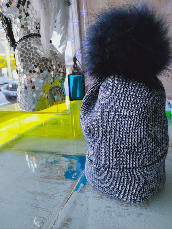 Detachable Pom Pom Beanie