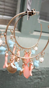 Miss June -  Earings - Coral