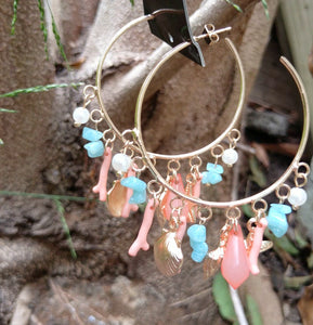 Miss June -  Earings - Coral