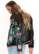 Load image into Gallery viewer, Aratta - Bellezza Embroidered Jacket - Black Floral
