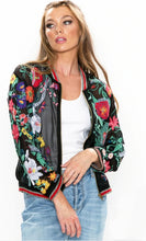 Load image into Gallery viewer, Aratta - Bellezza Embroidered Jacket - Black Floral
