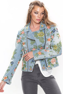 Aratta - Lucinda embroidery Jacket - Denim