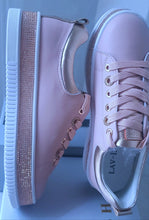 Load image into Gallery viewer, Luxe Diamante Leather Sneakers - Blush
