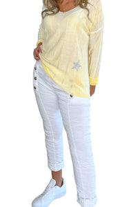 Amici - Star Modal Light Knit - Yellow