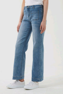 Italian Star - Macey Straight Leg Jeans - Light wash