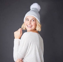 Load image into Gallery viewer, Detachable Pom Pom Beanie
